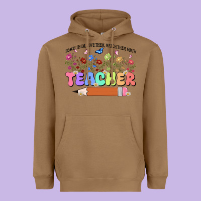 Teacher Wildflowers Kopyası Heavyweight Hoodie Designed By Jahusdesignshop