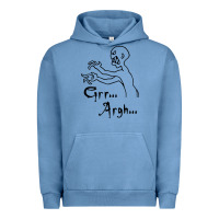 Pigment Pebble Blue grr argh Urban Hoodie - baoMotion