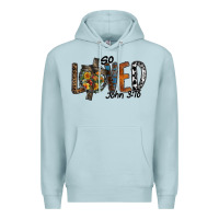 Blue Mist so loved jhon 3.16 Premium Hoodie - SublimationCraftShop