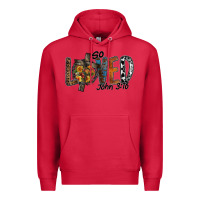 Cardinal so loved jhon 3.16 Premium Hoodie - SublimationCraftShop