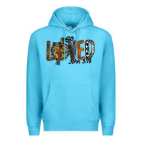 Ocean Blue so loved jhon 3.16 Premium Hoodie - SublimationCraftShop