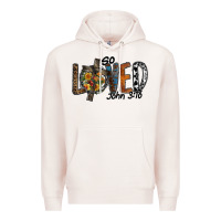 Pale Pink so loved jhon 3.16 Premium Hoodie - SublimationCraftShop