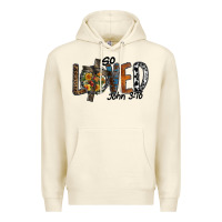 Sandshell so loved jhon 3.16 Premium Hoodie - SublimationCraftShop