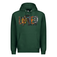 Sports Green so loved jhon 3.16 Premium Hoodie - SublimationCraftShop