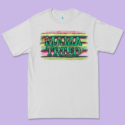 Floral Mama Tried Premium Tee Designed By Jasminsmagicworld