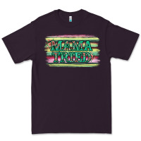 Plum Floral Mama Tried Premium Tee - Jasminsmagicworld
