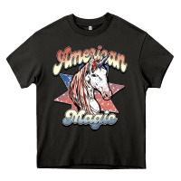 Asphalt American unicorn magic Heavy Core Tee - HowdyJamesFarm