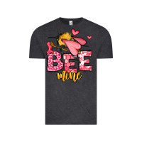 Vintage Black Bee Mine Valentines Day Vintage Tee - OliviaCreatesArt
