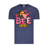 Vintage Denim Bee Mine Valentines Day Vintage Tee - OliviaCreatesArt