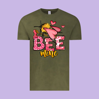 Bee Mine Valentines Day Vintage Tee Designed By Oliviacreatesart
