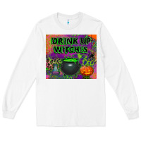 White drink up witches tumbler Long Sleeve Tee - BundleAndBundleShop