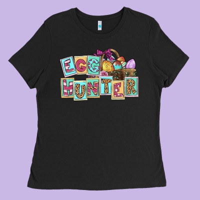 Egg Hunter Easter Day Ladies Tee Designed By Cowgirlartshop