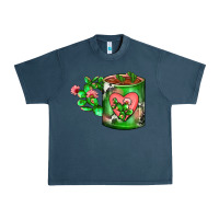 Midnight Navy Cactus Coffee cup Urban Heavy Tee - FaDigitalArtStudio