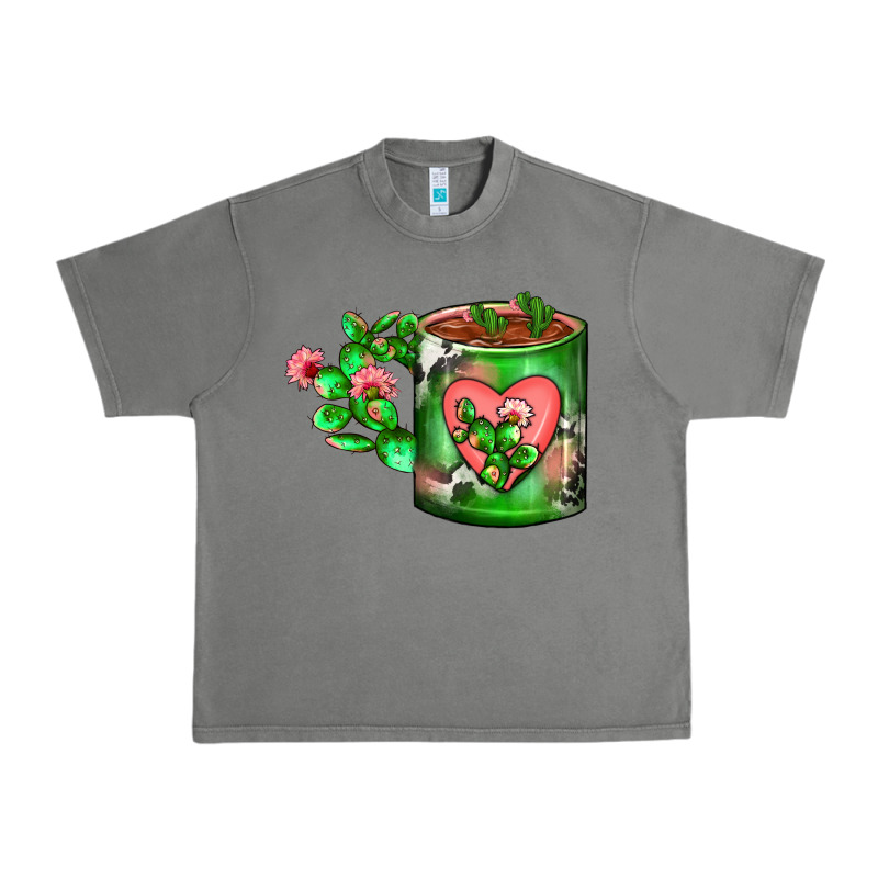 Cactus Coffee Cup Urban Heavy Tee by FaDigitalArtStudio | Teevron