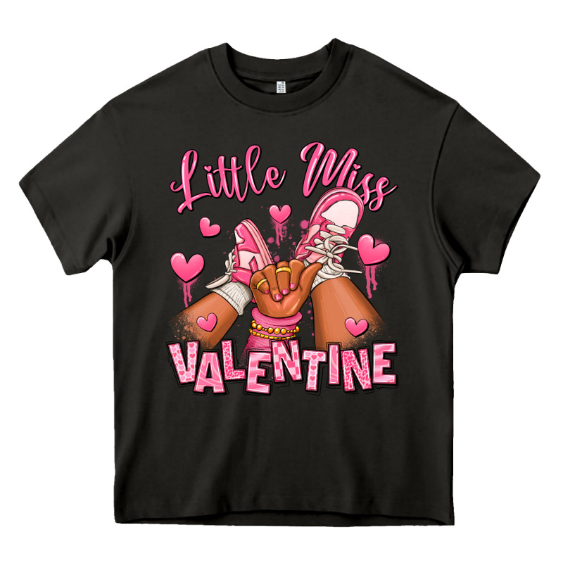Little Miss Valentine Afro Kid Sneakers Heavy Core Tee by RanaPortraitStore | Teevron