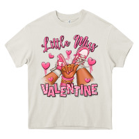 Cream Little miss Valentine afro kid sneakers Heavy Core Tee - RanaPortraitStore