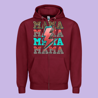 Racing Mama Zipper Hoodie Designed By Adodesignshop