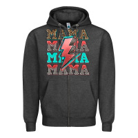 Charcoal Heather racing mama Zipper Hoodie - AdoDesignShop