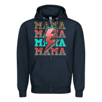 Navy racing mama Zipper Hoodie - AdoDesignShop
