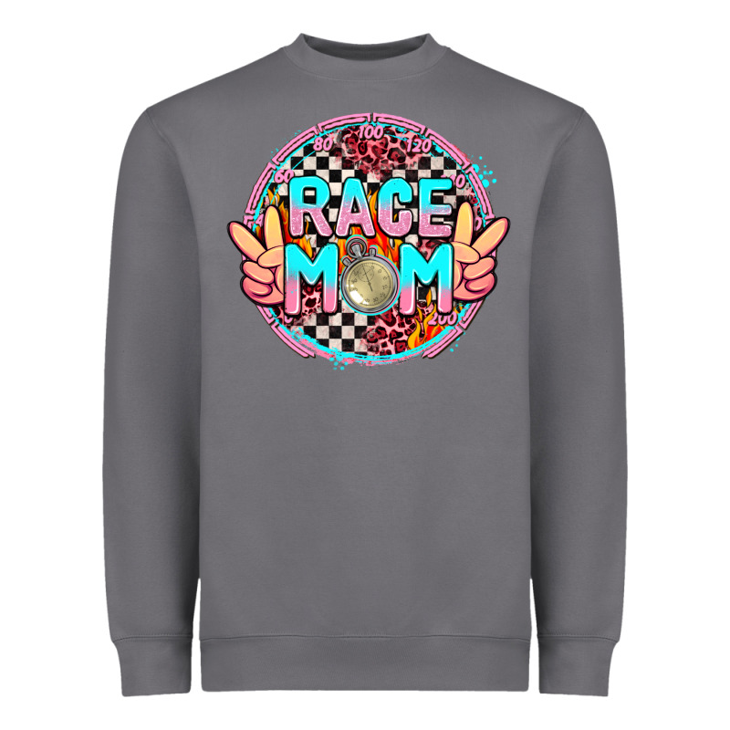 Race Mom With Leopard And Peace Hand Heavyweight Sweatshirt by AdoDesignShop | Teevron