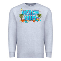 Heather Grey beach bum Premium Sweatshirt - JahusDesignShop