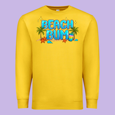 Beach Bum Premium Sweatshirt Designed By Jahusdesignshop