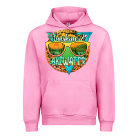 Fuchsia Pink sunshine & lakewater Urban Hoodie - JahusDesignShop