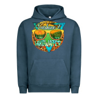 Pigment Midnight Navy sunshine & lakewater Urban Hoodie - JahusDesignShop