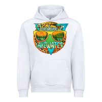White sunshine & lakewater Urban Hoodie - JahusDesignShop