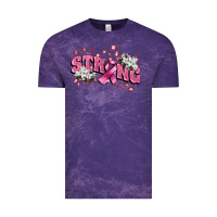 Cloud Purple Strong Cancer Awareness Vintage Tee - FaDigitalArtStudio