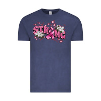 Vintage Denim Strong Cancer Awareness Vintage Tee - FaDigitalArtStudio