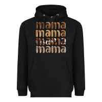 Black faux sequins mama Heavyweight Hoodie - JahusDesignShop