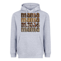 Heather Grey faux sequins mama Heavyweight Hoodie - JahusDesignShop