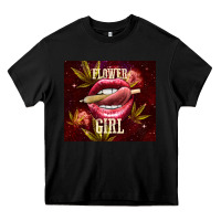 Black flower girl Heavy Core Tee - TumblerDesignByShophia
