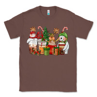 Chestnut christmas polar bear reindeer and snowman coffee c Classic Tee - CowGirlArtShop