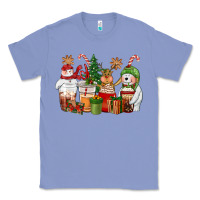 Colony Blue christmas polar bear reindeer and snowman coffee c Classic Tee - CowGirlArtShop