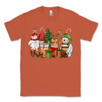 Copper christmas polar bear reindeer and snowman coffee c Classic Tee - CowGirlArtShop