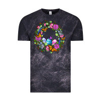 Cloud Black Easter Ocaliptus spring flowers Vintage Tee - OliviaCreatesArt