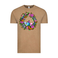 Vintage Coffee Easter Ocaliptus spring flowers Vintage Tee - OliviaCreatesArt