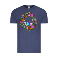 Vintage Denim Easter Ocaliptus spring flowers Vintage Tee - OliviaCreatesArt