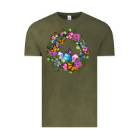 Vintage Olive Easter Ocaliptus spring flowers Vintage Tee - OliviaCreatesArt