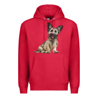 Cardinal Skye Terrier Dog Illustrations Premium Hoodie - LillyAllenDesigns