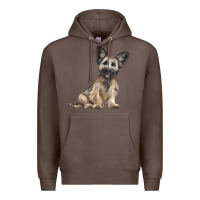 Coffee Skye Terrier Dog Illustrations Premium Hoodie - LillyAllenDesigns