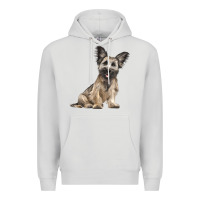 Skye Terrier Dog Illustrations Premium Hoodie | Teevron
