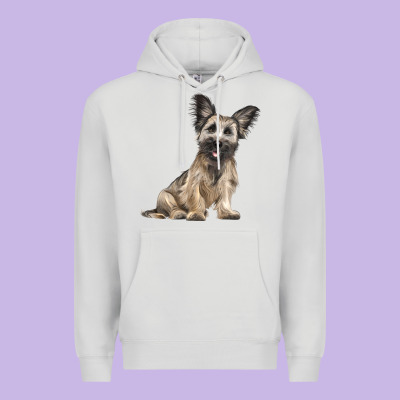 Skye Terrier Dog Illustrations Premium Hoodie Designed By Lillyallendesigns