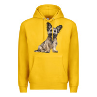Lemon Skye Terrier Dog Illustrations Premium Hoodie - LillyAllenDesigns