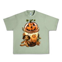 Halloween Jack O Lantern Bobba Cup Urban Heavy Tee | Teevron