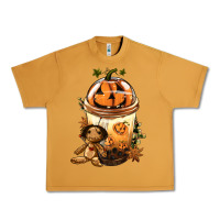 Peanut Butter Halloween Jack O Lantern Bobba Cup Urban Heavy Tee - FaDigitalArtStudio