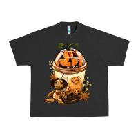 Pigment Black Halloween Jack O Lantern Bobba Cup Urban Heavy Tee - FaDigitalArtStudio
