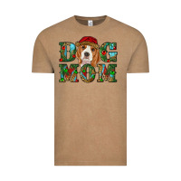 Vintage Coffee Christmas dog mom beagle Vintage Tee - RanaPortraitStore